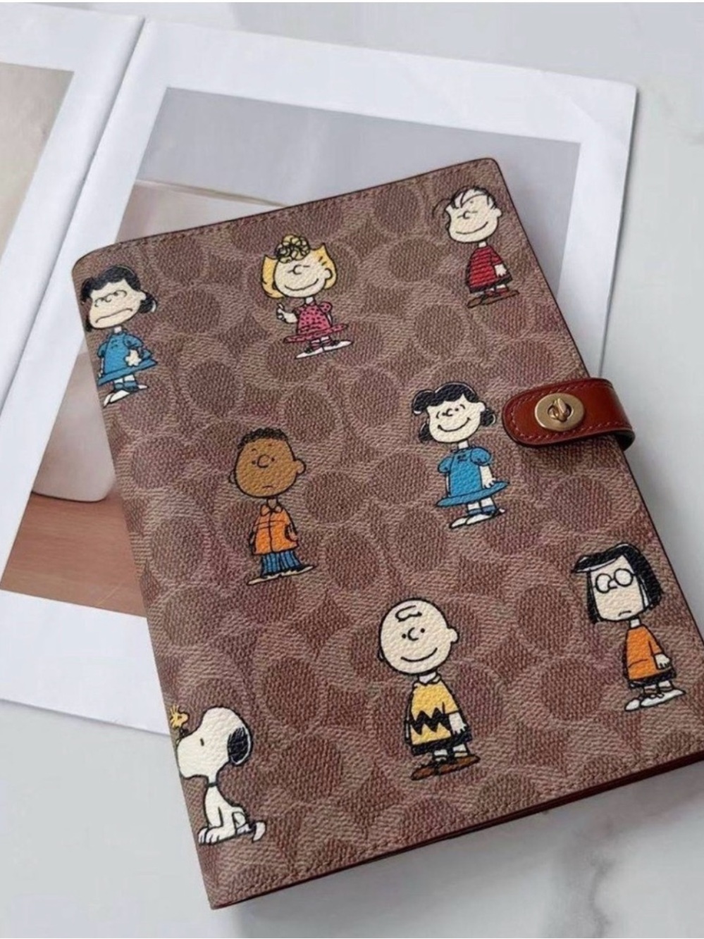 NWT Coach X Peanuts Canvas and Leather Notebook